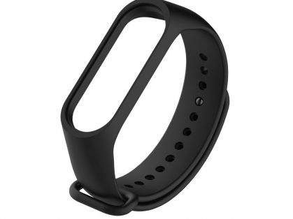 Bracelet en caoutchouc couleur noir pour un écran de bracelet connecté fabriqué par Jonc'tion